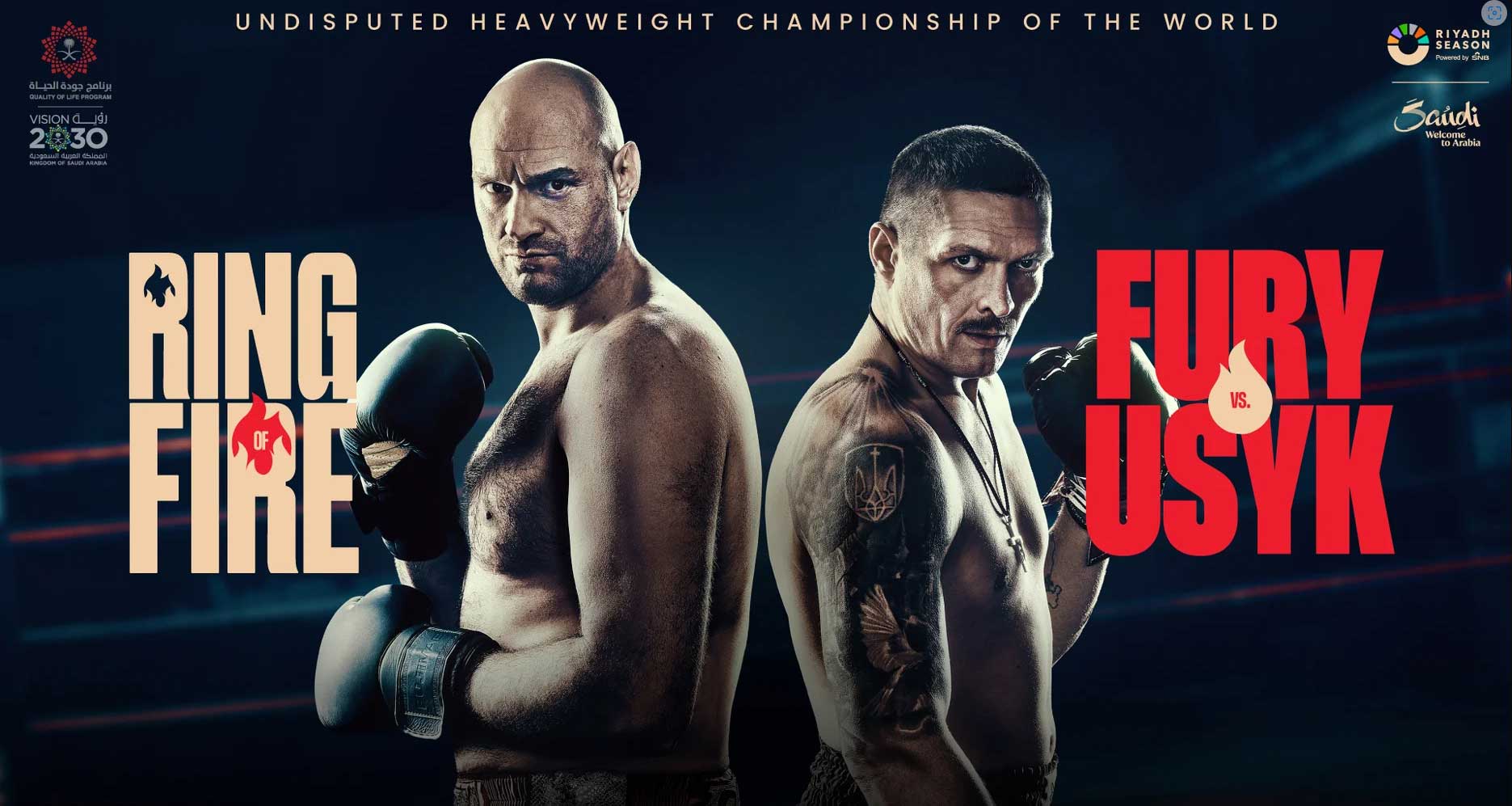 Kết quả Boxing: Siêu kinh điển Tyson Fury vs. Oleksandr Usyk