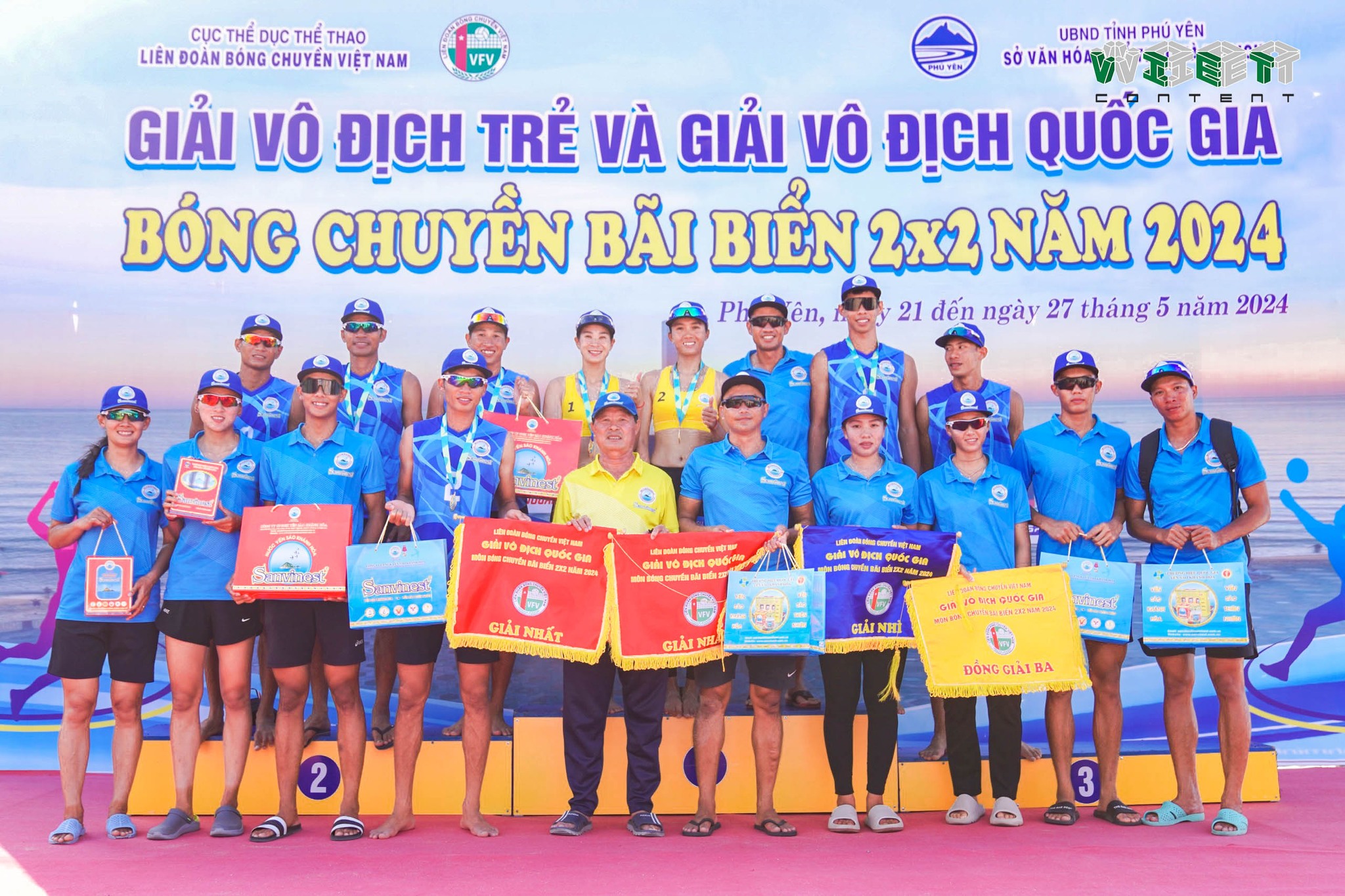 Giải vô địch quốc gia bóng chuyền bãi biển 2x2 năm 2024: Savinest Khánh Hoà đại thắng tại Phú Yên