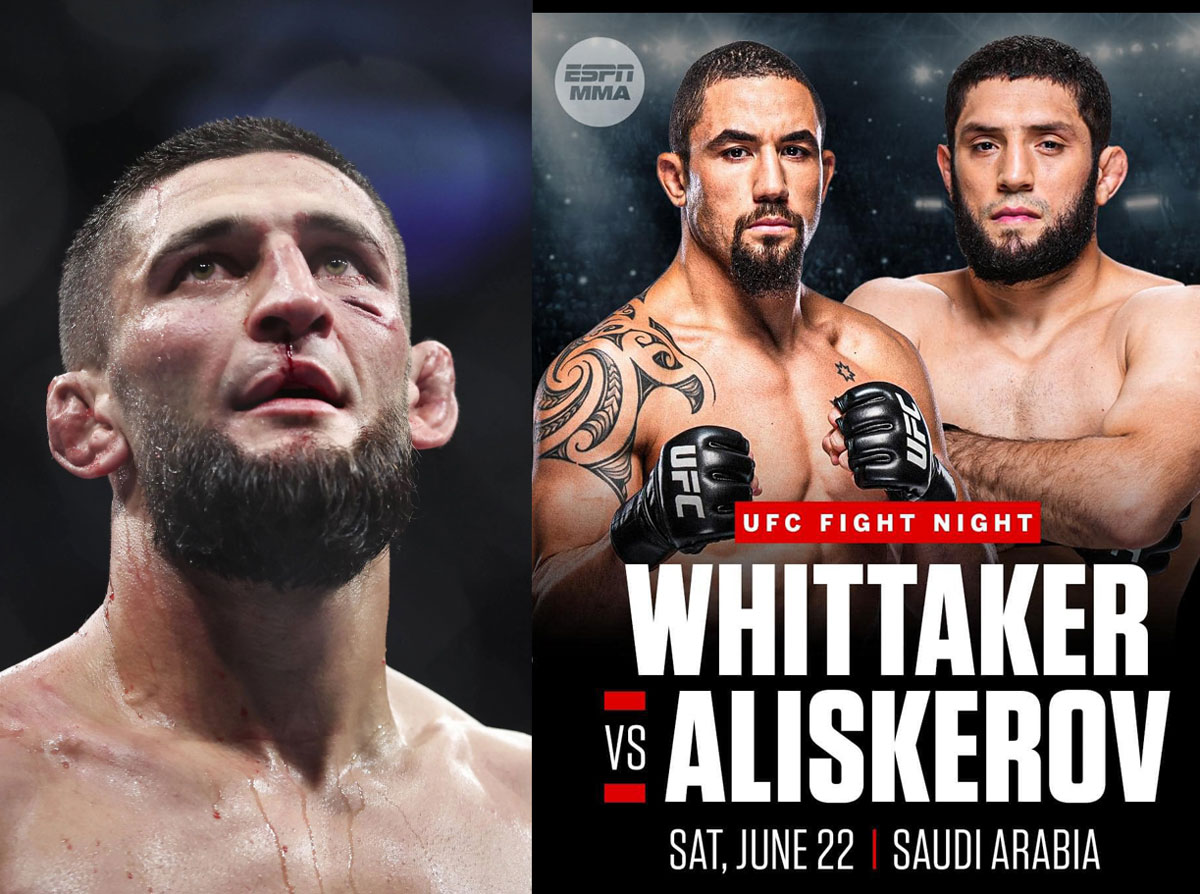 Khamzat Chimaev bệnh nặng, Ikram Aliskerov chớp cơ hội đấu Robert Whittaker