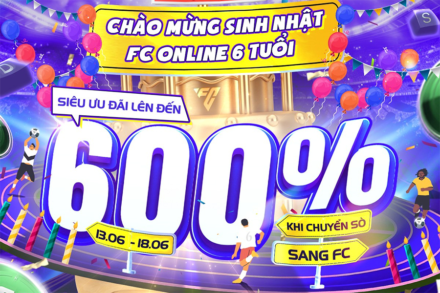 Chuyển Sò sang FC mừng sinh nhật FO4: Game thủ FCO nhận khuyến mãi tối đa bao nhiêu?