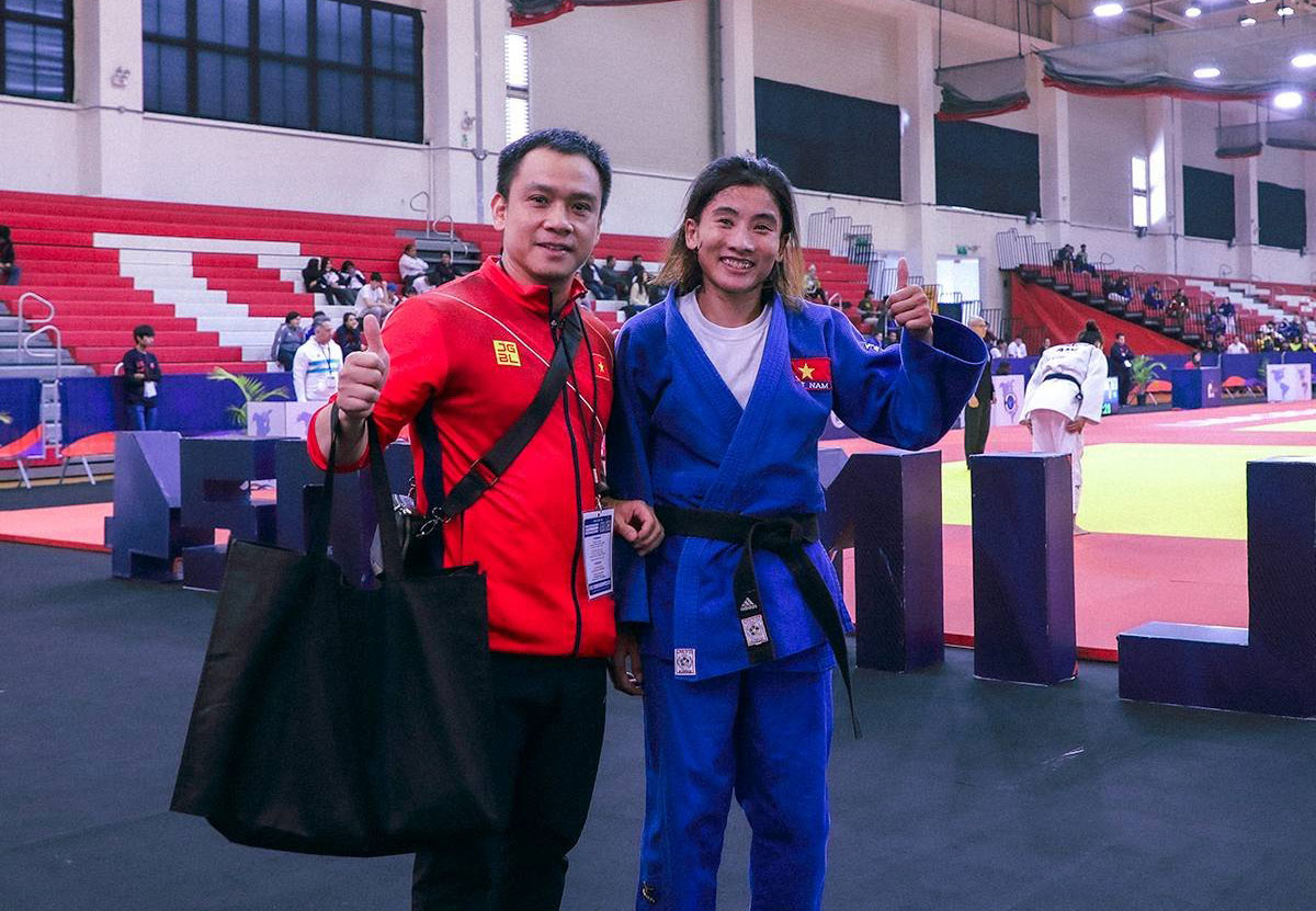 Ho&agrave;ng Thị T&igrave;nh gi&agrave;nh suất Olympic cuối c&ugrave;ng, tuyển Judo thưởng n&oacute;ng