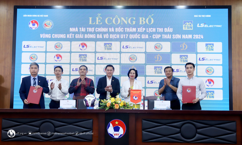 Thái Sơn Nam tiếp tục đồng hành VCK giải bóng đá U17 Quốc gia 2024