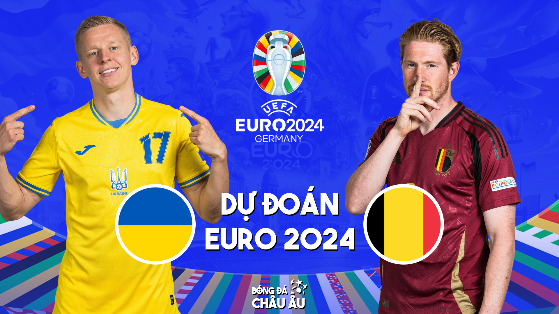 Dự đoán tỷ số bóng đá | BỈ vs UKRAINE | Nhận định Bảng E EURO 2024