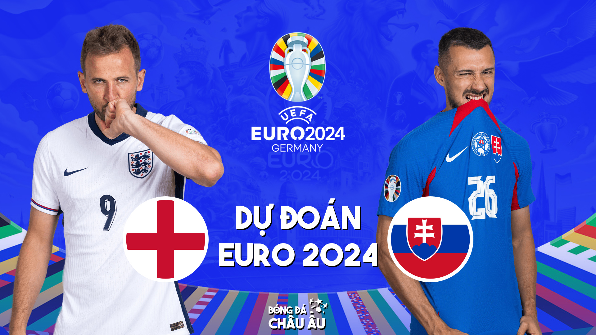 Dự đoán tỷ số bóng đá | ANH vs SLOVAKIA | Nhận định Vòng 1/8 EURO 2024