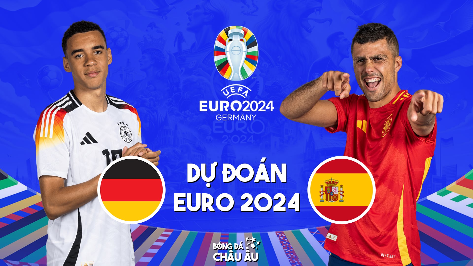 Dự đoán tỷ số bóng đá | ĐỨC vs TÂY BAN NHA | Nhận định Vòng tứ kết EURO 2024