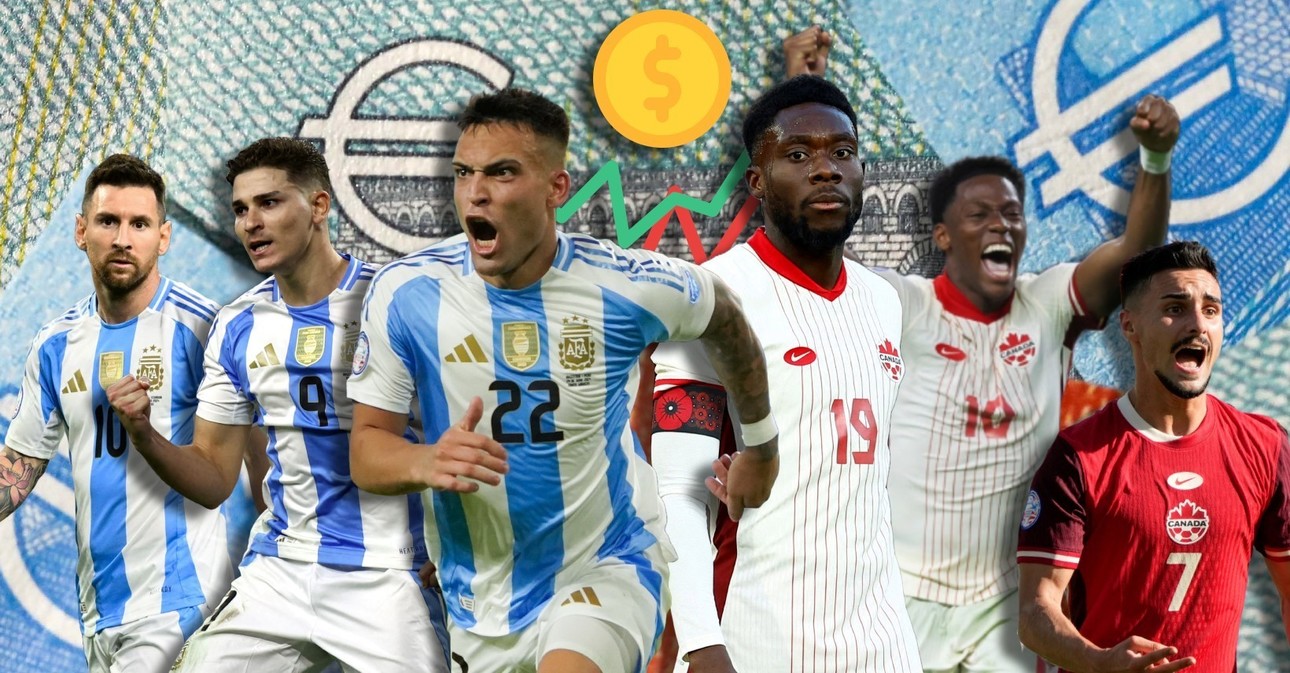 Copa America 2024: Giá trị đội hình Argentina gấp gần 5 lần Canada