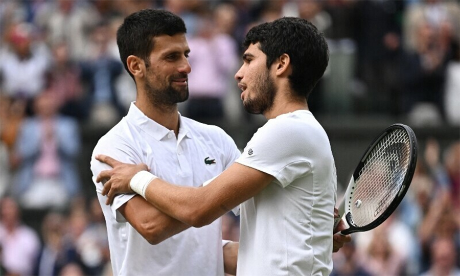 Kết quả b&aacute;n kết Wimbledon 2024: Djokovic v&agrave; Alacaraz chiến thắng thuyết phục