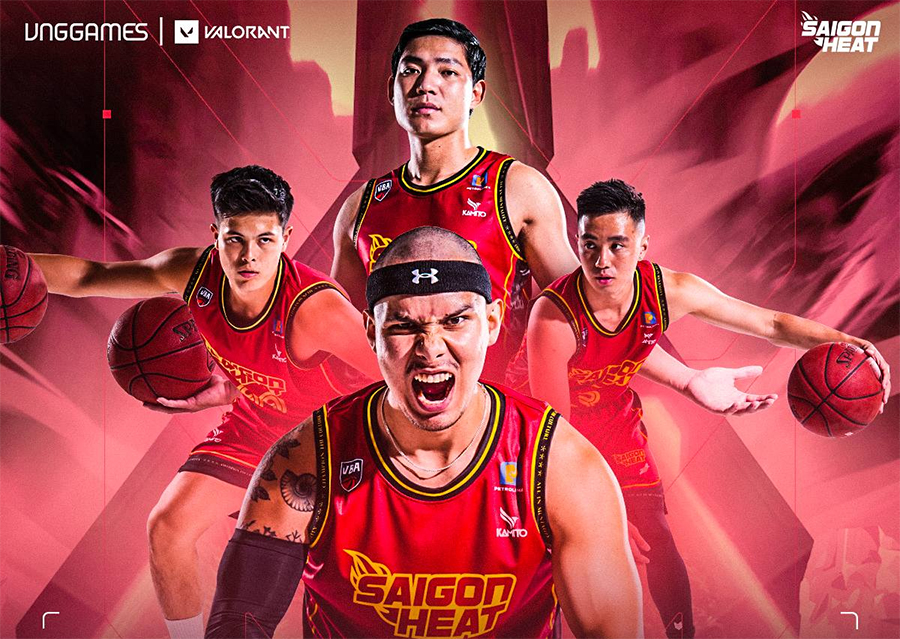 Saigon Heat và nhà phát hành VNGGames VALORANT hợp tác tại mùa Giải VBA 2024