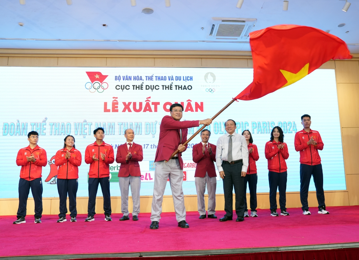 Đoàn Thể thao Việt Nam xuất quân dự Olympic Paris 2024 quyết tâm xóa "vùng trắng huy chương"