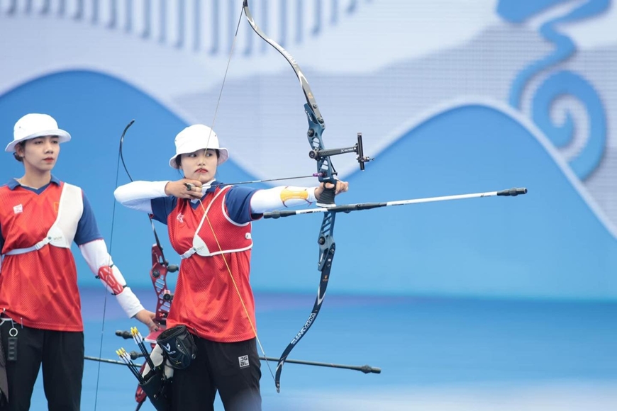 Cung thủ Ánh Nguyệt xếp hạng 37 vòng phân hạng môn bắn cung Olympic 2024