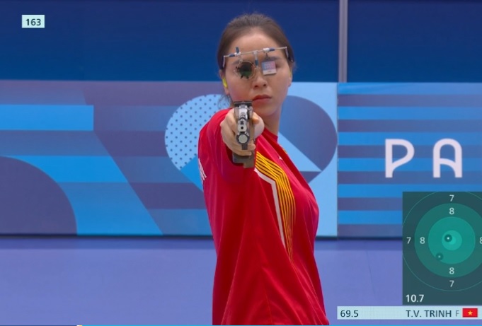 Trịnh Thu Vinh t&aacute;i hiện vị tr&iacute; ở v&ograve;ng loại, su&yacute;t chạm đến huy chương Olympic 2024