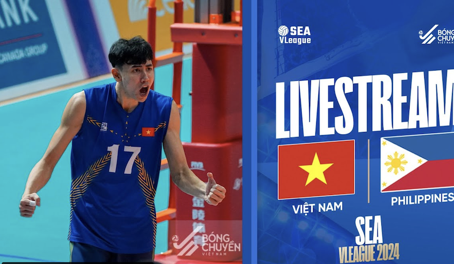 Link trực tiếp bóng chuyền nam SEA V.League ngày 16/8: Việt Nam vs Philippines