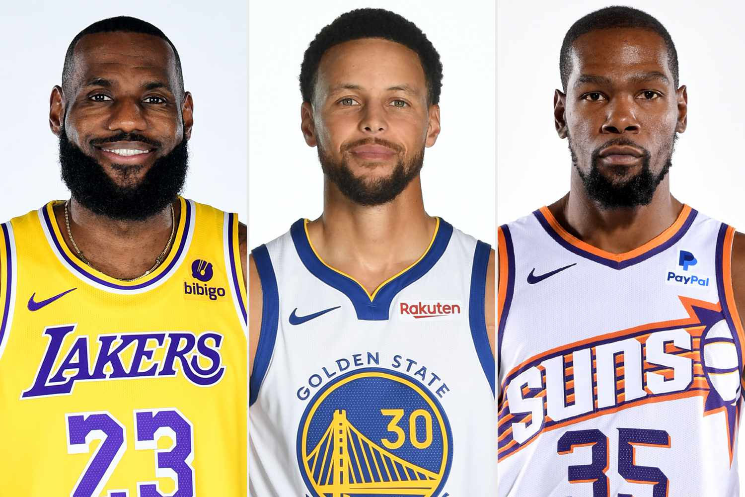 Stephen Curry cùng LeBron James và Kevin Durant góp mặt trên vật phẩm lưu niệm đặc biệt Stephen Curry cùng LeBron James và Kevin Durant góp mặt trên vật phẩm lưu niệm đặc biệt