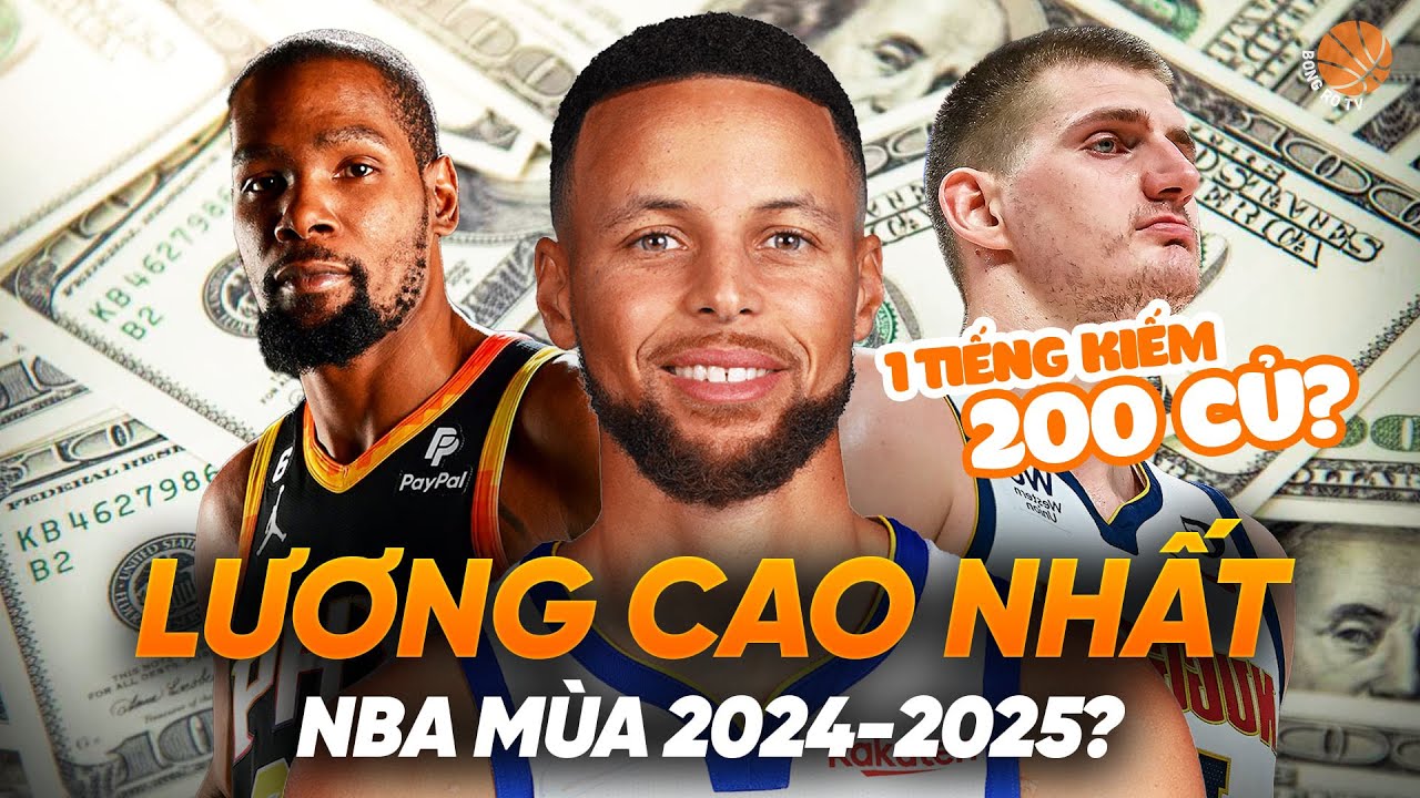 Durant, Curry v&agrave; Nikola Jokic: Điểm danh c&aacute;c cầu thủ lương cao nhất NBA m&ugrave;a giải 2024-25