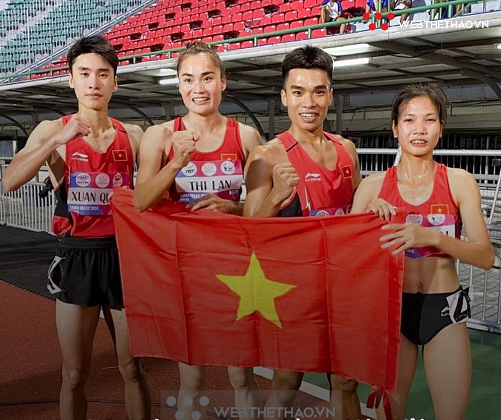Giải vô địch điền kinh các nội dung tiếp sức quốc gia 2024 quy tụ "huy chương châu lục" tranh tài