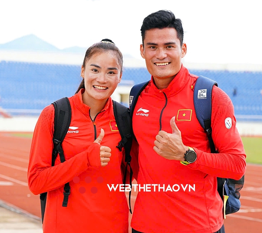 Anh em Quách Thị Lan và Quách Công Lịch giành huy chương ở giải vô địch điền kinh các nội dung tiếp sức 2024