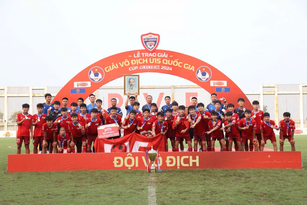 PVF thắng giòn giã, vô địch VCK U15 Quốc gia 2024