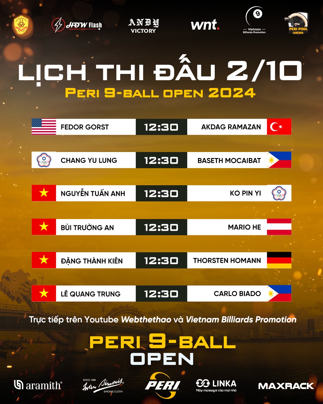 TRỰC TIẾP Peri Open Pool ngày 2/10: Hy vọng cuối của Kiên Magic và Hoàng sao