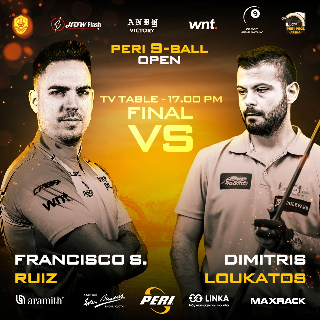 TRỰC TIẾP Peri Open 2024: Francisco Sanchez Ruiz gặp Kaloutos ở chung kết