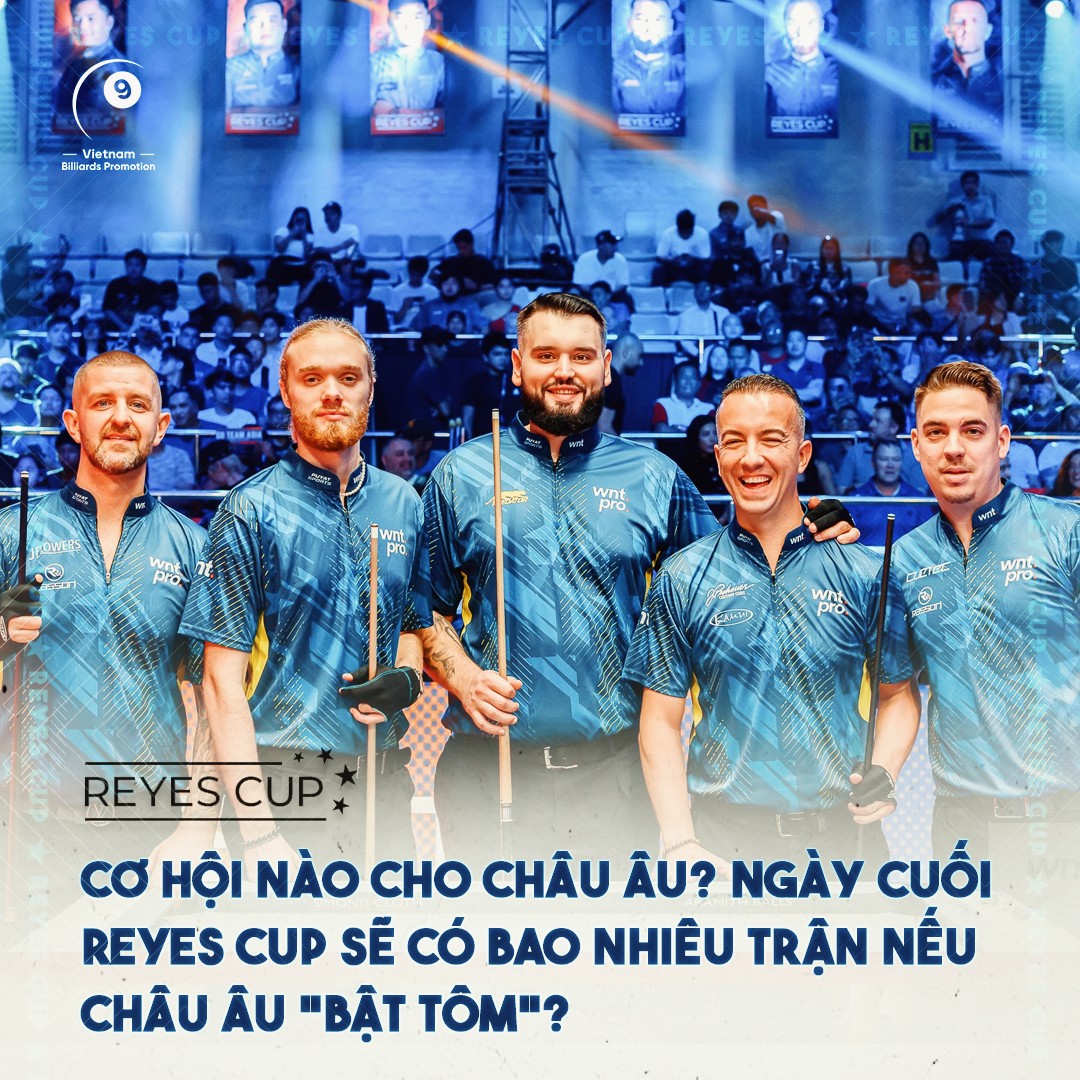 TRỰC TIẾP Reyes Cup 2024 ngày cuối 18/10: Đội châu Âu ngược dòng lịch sử?