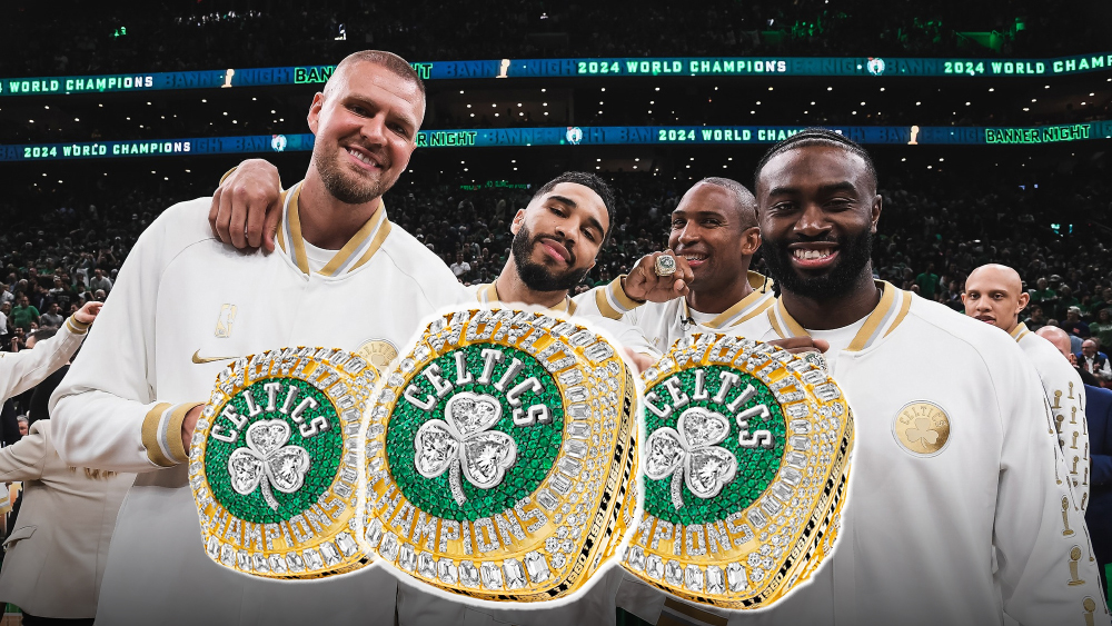 Cận cảnh và chi tiết chiếc nhẫn vô địch NBA 2024 với hàng trăm viên kim cương của Boston Celtics Cận cảnh và chi tiết chiếc nhẫn vô địch NBA 2024 với hàng trăm viên kim cương của Boston Celtics