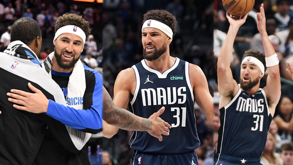 Klay Thompson ra mắt Dallas Mavericks, ph&aacute; kỷ lục 3 điểm ngay trận đầu kho&aacute;c &aacute;o đội b&oacute;ng mới