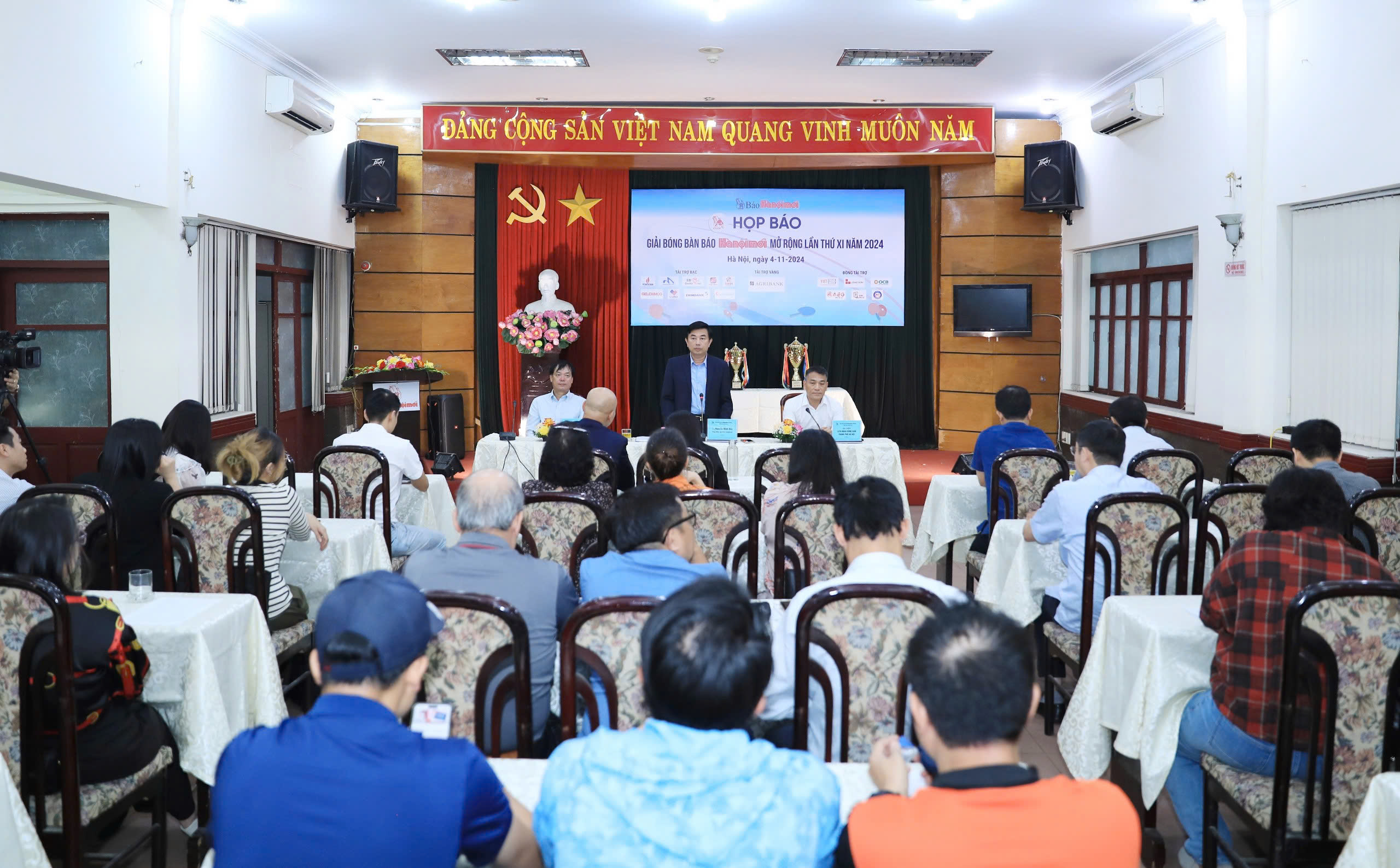 Nhà vô địch SEA Games Nguyễn Đức Tuân tranh tài cùng gần 400 VĐV ở giải Bóng bàn báo Hànộimới 2024