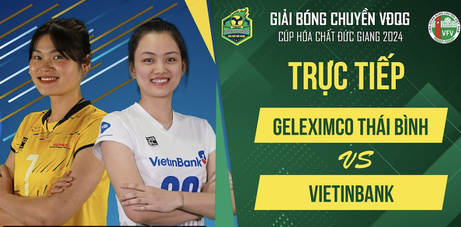 Link trực tiếp giải bóng chuyền VĐQG ngày 8/11: Vietinbank vs Geleximco Thái Bình