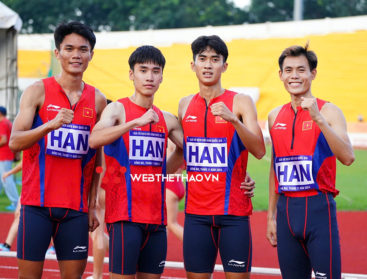 Giải Vô địch điền kinh quốc gia năm 2024 ngày 10-11: Hà Nội lại lập kỷ lục và thâu tóm trọn bộ HCV tiếp sức 4x400m