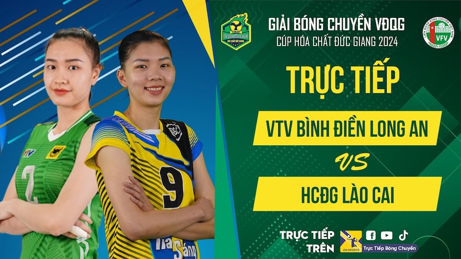 Link trực tiếp Chung Kết giải bóng chuyền VĐQG ngày 17/11: VTV Bình Điền Long An vs Hoá chất Đức Giang