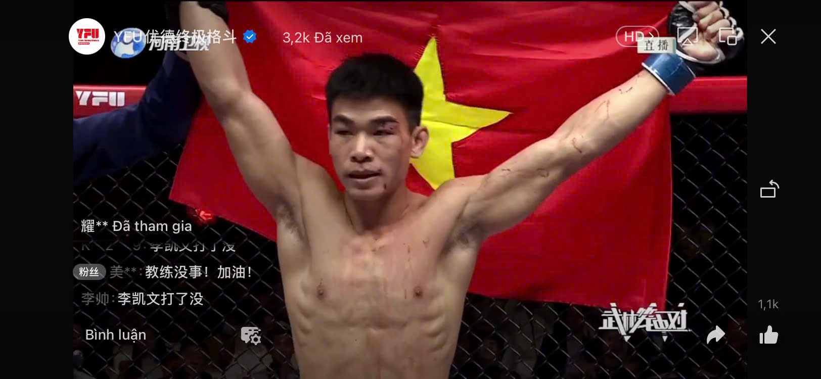 Trần Ngọc Lượng tung cú KO trời giáng tại giải MMA số một Trung Quốc