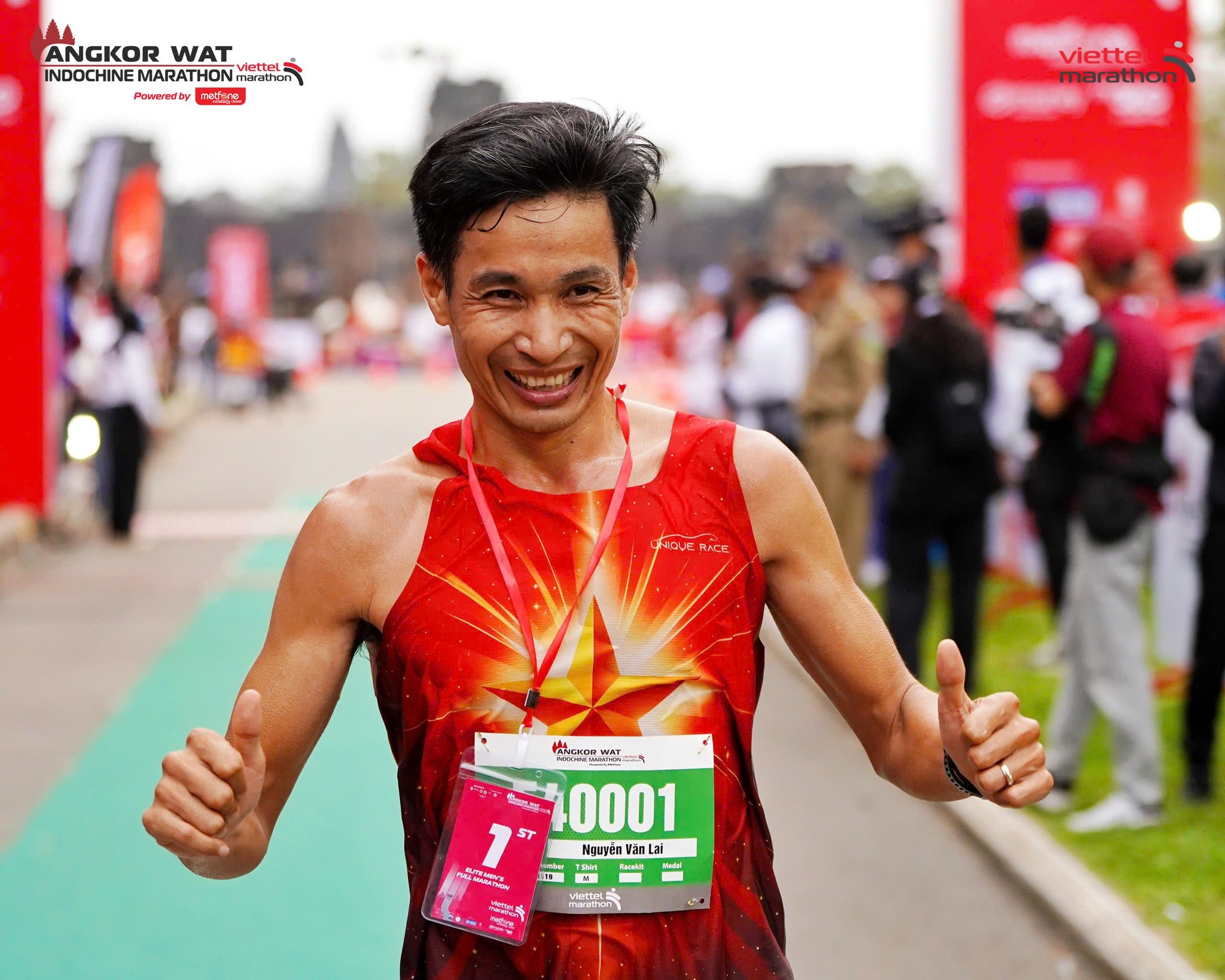 Nguyễn Văn Lai: Từ "1 giây khác biệt" đến 1 phút vinh quang chặng Viettel Marathon Angkor Wat