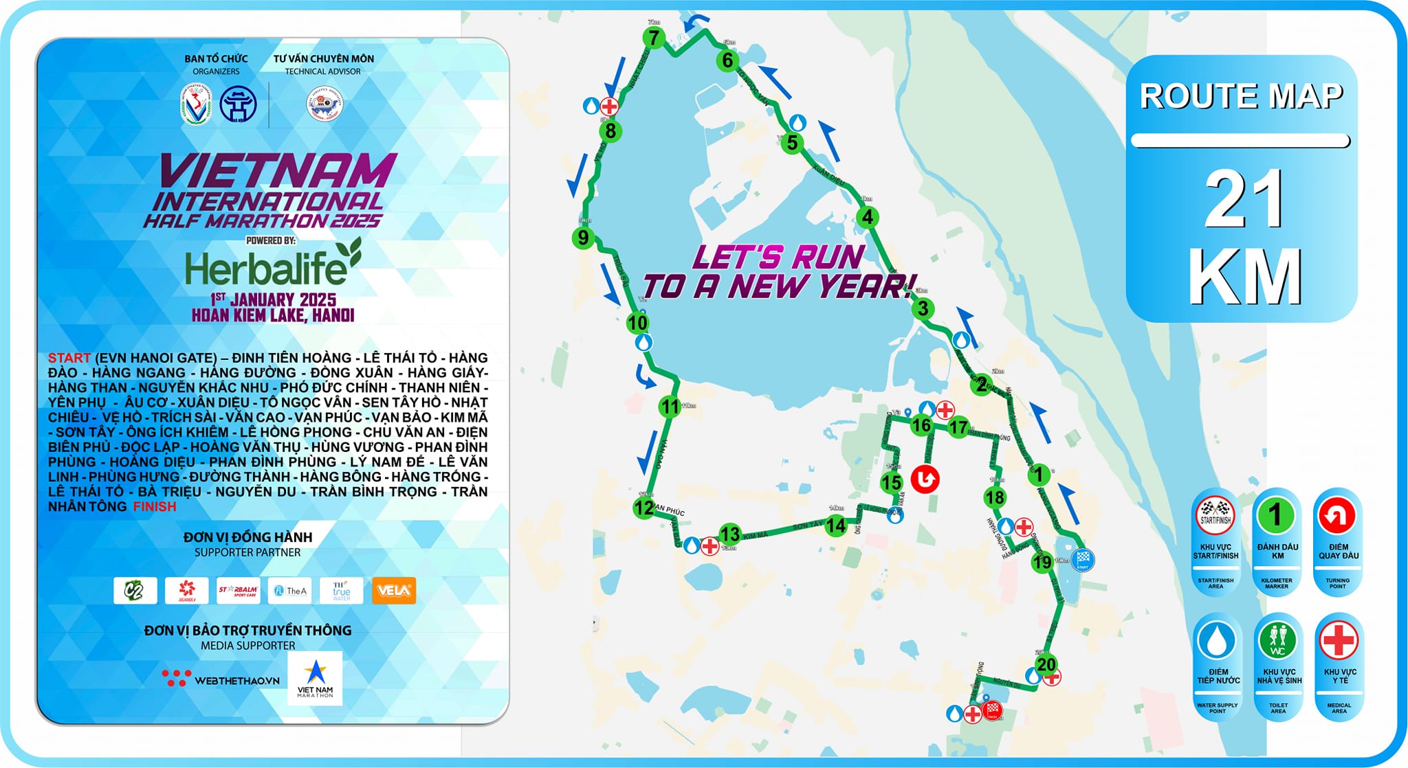 Cung đường đặc biệt của Vietnam International Half Marathon 2025 powered by Herbalife
