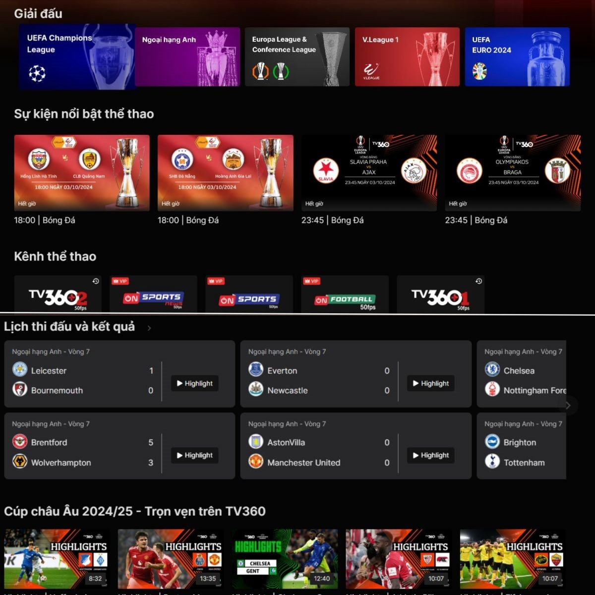 Bên lề sân cỏ TV360 "chiêu đãi" khán giả chương trình độc quyền hấp dẫn bên cạnh UEFA Champions League