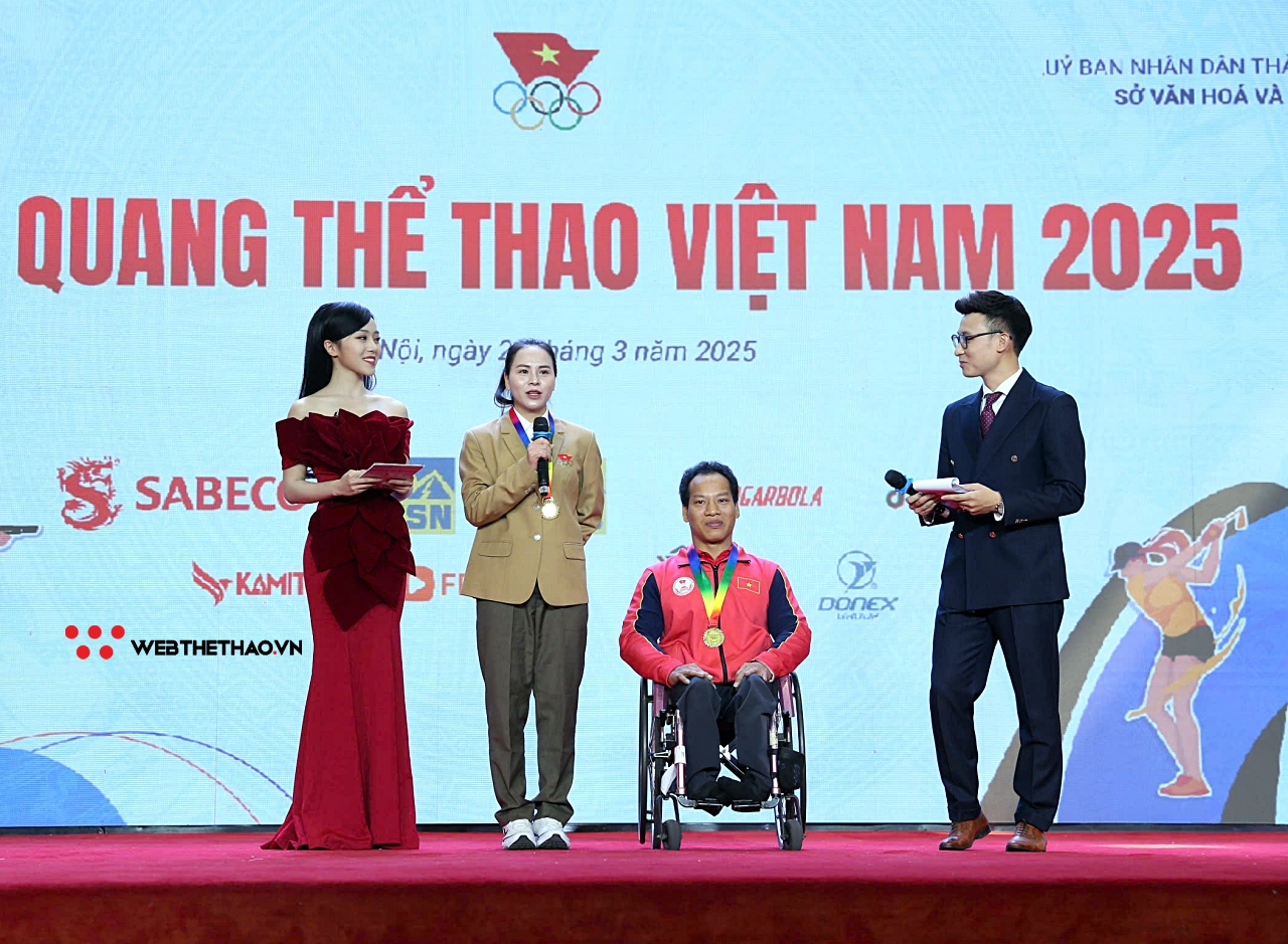 Trịnh Thu Vinh chia sẻ ước mong ở chương tr&igrave;nh Vinh quang Thể thao Việt Nam 2025