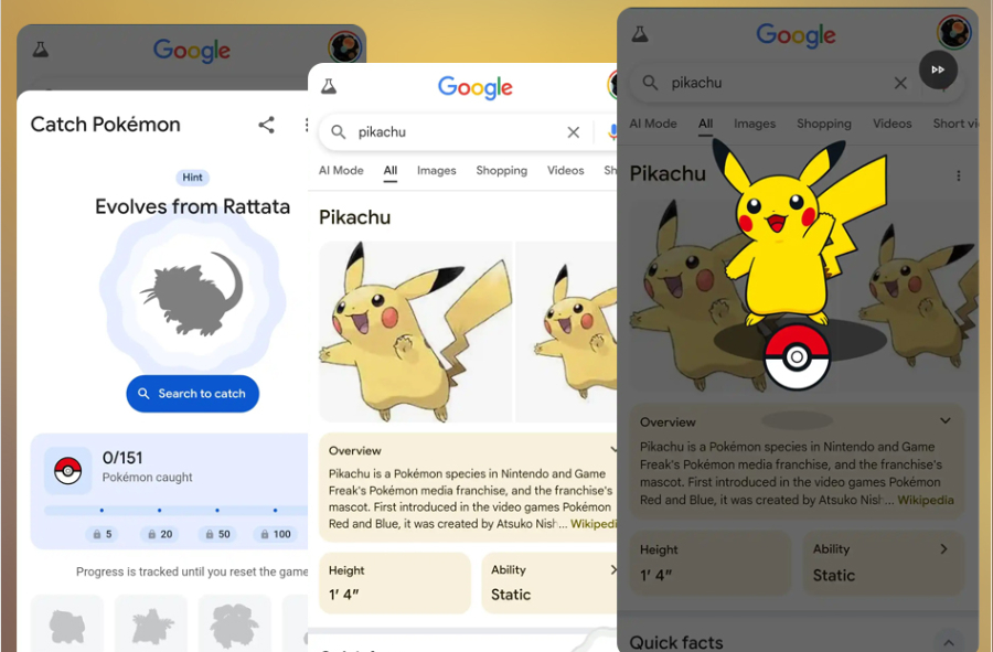 Cách chơi Pokemon Google Game mới nhất 2025`