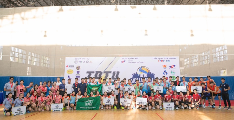 Khép lại mùa giải TDT Volleyball Cup 2025 giàu cảm xúc