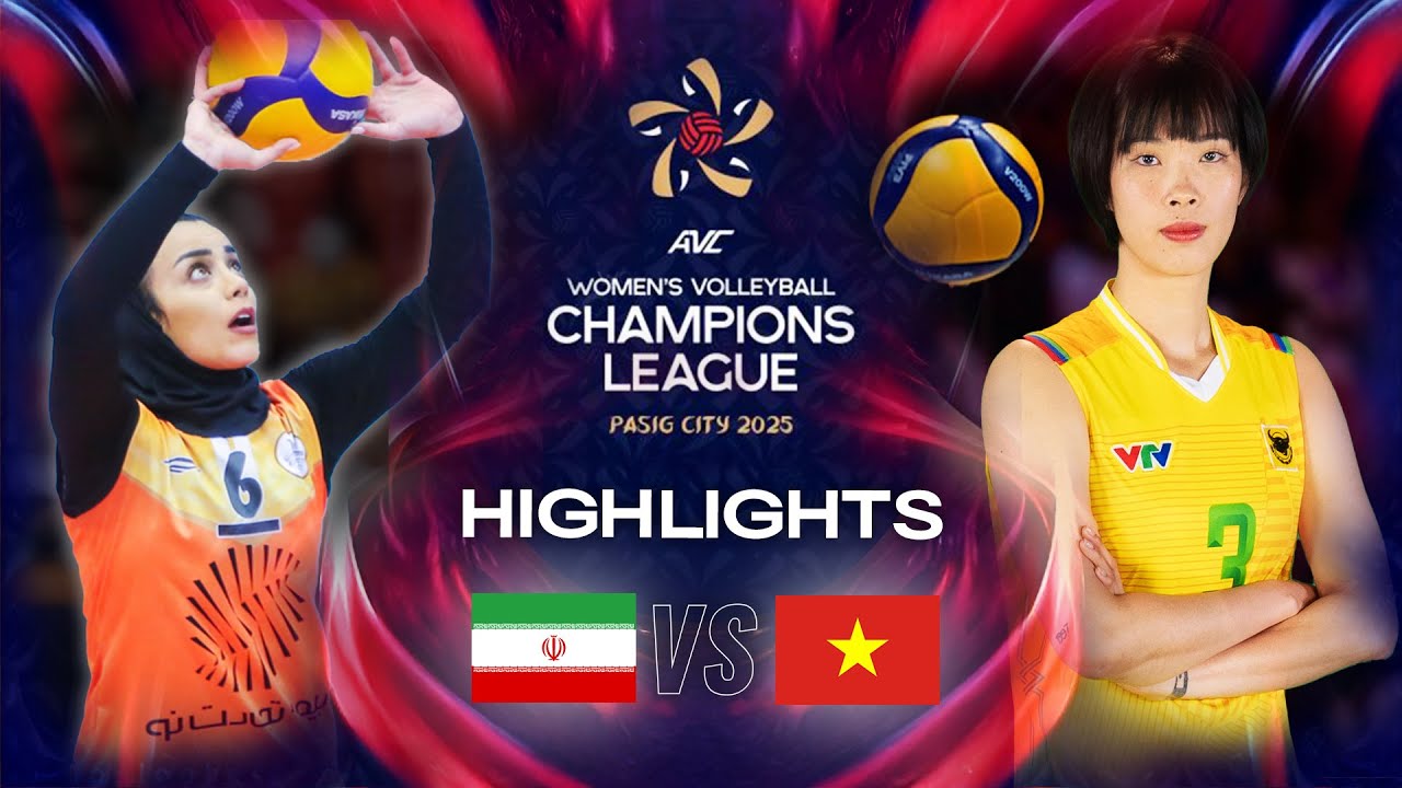 Highlight bóng chuyền AVC Champions League: VTV Bình Điền Long An vs Saipa Tehran