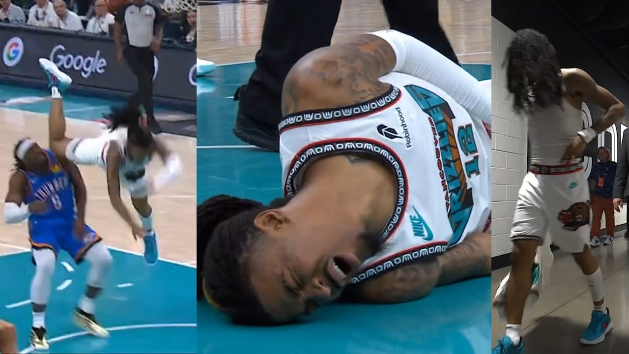 NBA Playoffs 2025: Ja Morant bị phạm lỗi nguy hiểm, rời sân trong đau đớn