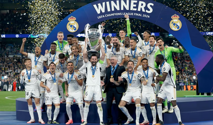 Bảng xếp hạng UEFA chứng kiến sự thăng tiến của Real Madrid