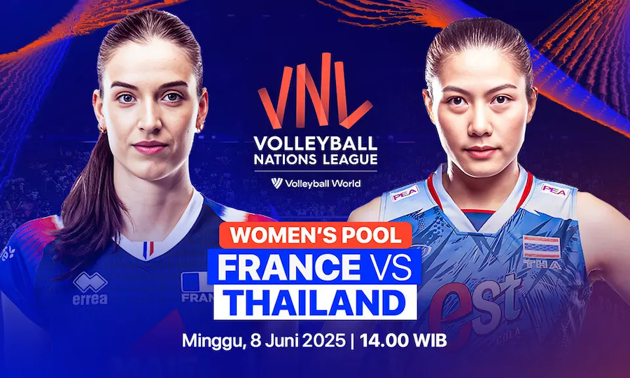Link trực tiếp giải bóng chuyền VNL 2025 hôm nay: Thái Lan vs Pháp