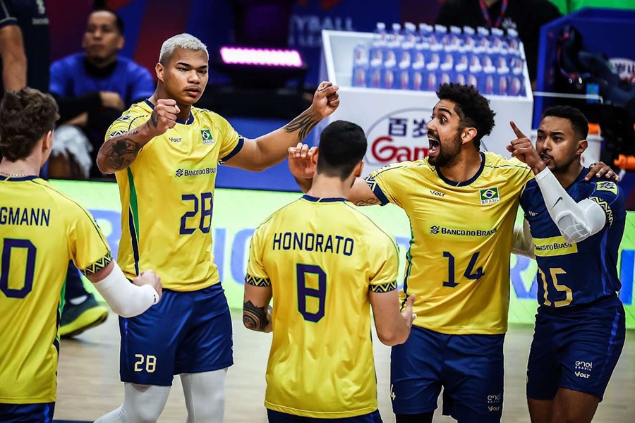 Lịch thi đấu bóng chuyền nam VNL 2025 ngày 15/6: Tâm điểm Brazil vs Slovenia