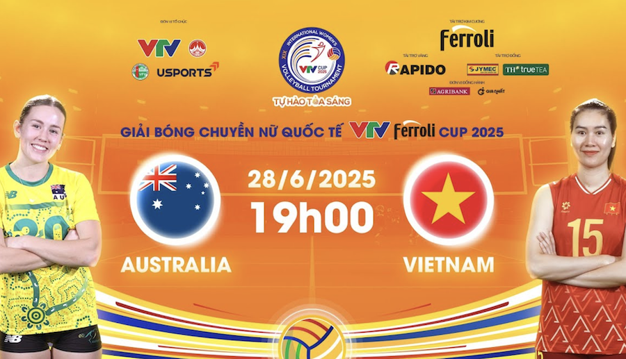 Link trực tiếp bóng chuyền VTV Cup hôm nay: Việt Nam vs Úc
