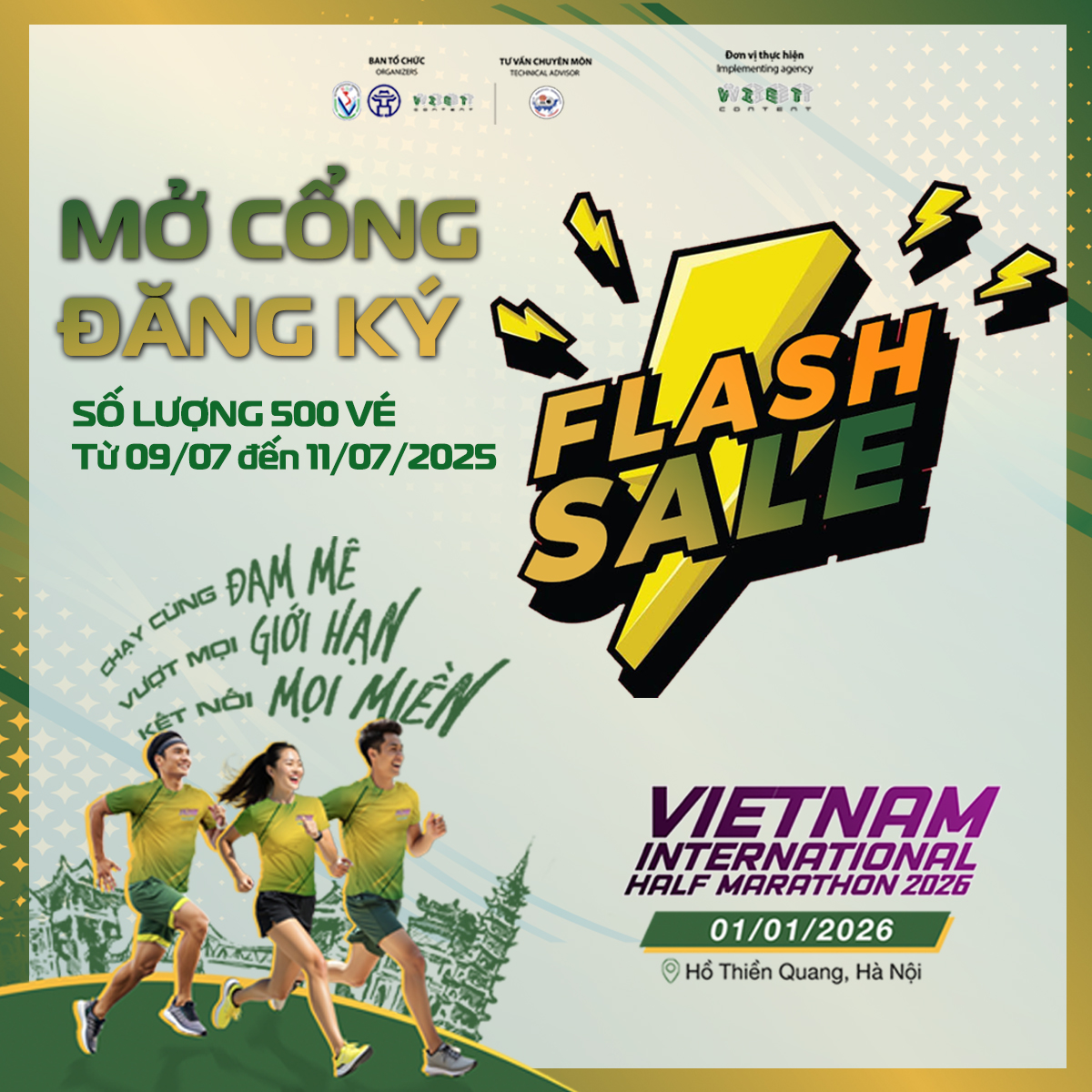 Mở cổng đăng ký FLASH SALE của Giải bán marathon Quốc tế Việt Nam 2026