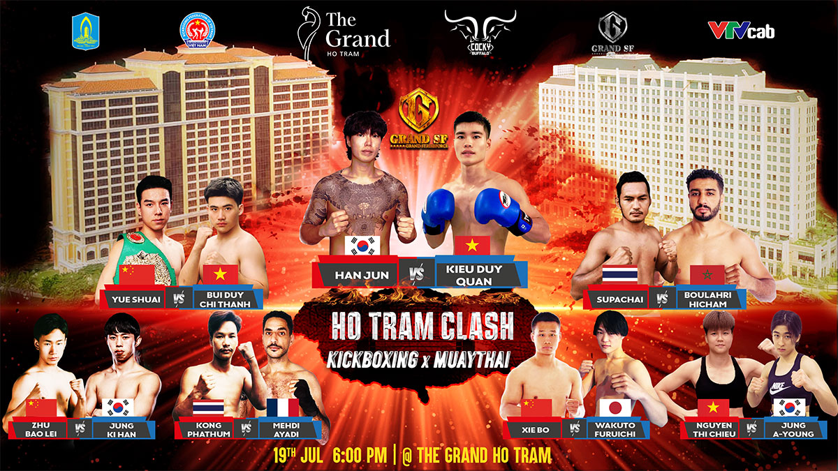 Võ sĩ bất bại Kiều Duy Quân đối đầu kickboxer Hàn Quốc tại Grand Strike Force Vol.3