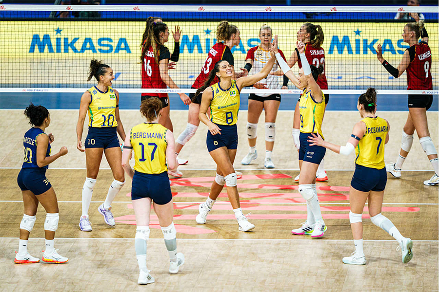 Huỷ diệt Đức sau 3 set, Brazil tái đấu Nhật Bản ở bán kết VNL 2025