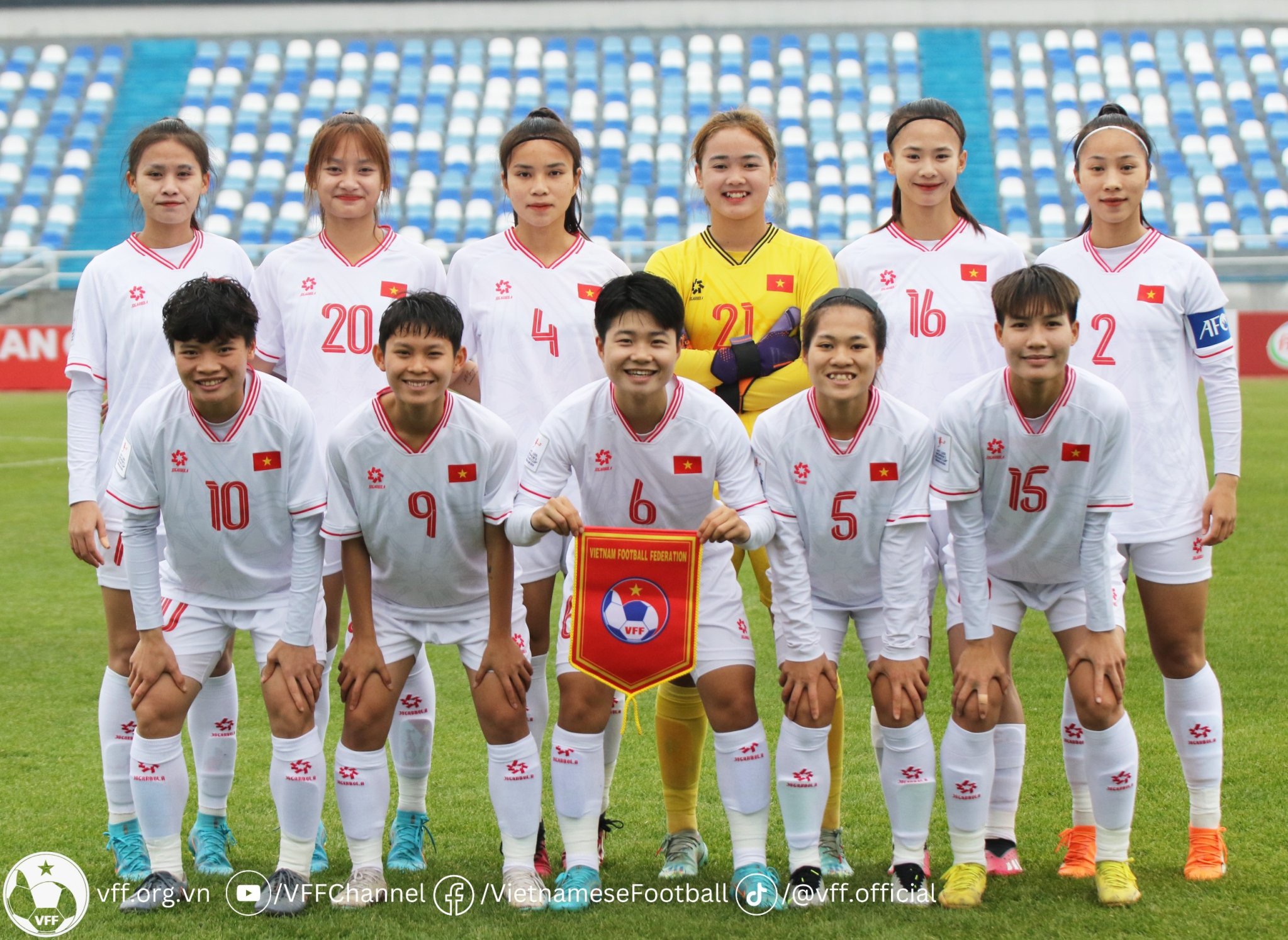 Lịch thi đấu của U20 nữ Việt Nam tại vòng loại châu Á 2026