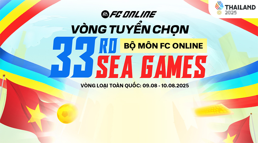 Lịch thi đấu vòng tuyển chọn SEA Games 33 nội dung FC Online