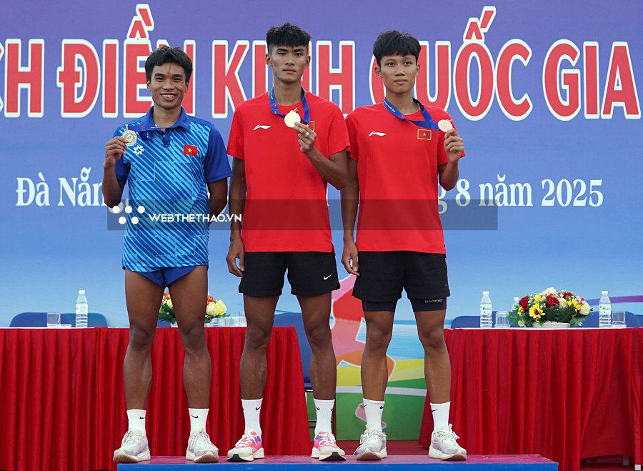 Tạ Ngọc Tưởng ph&aacute; kỷ lục 400m nam tồn tại 10 năm của Qu&aacute;ch C&ocirc;ng Lịch