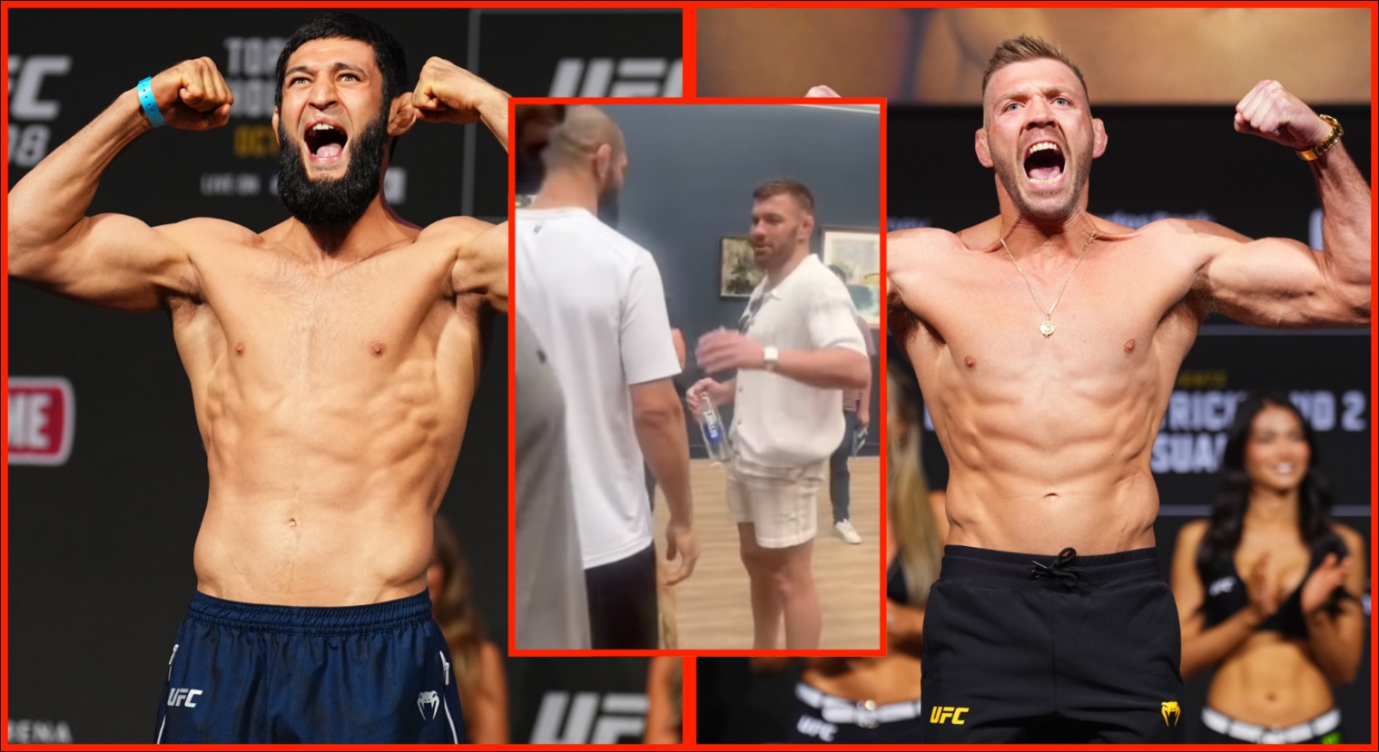 Khamzat Chimaev đụng mặt Dricus Du Plessis trước UFC 319: Lệch thể hình đáng kể?